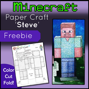 PDF) Original Steve Made using Minecraft Papercraft Studio