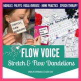 Freebie Stretch and Flow Dandelions for Voice Therapy and 