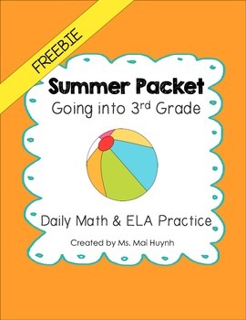 Preview of Freebie: Summer Packet - Going into 3rd Grade
