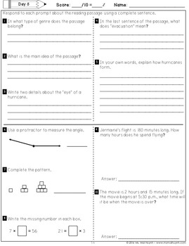 freebie summer packet going into 5th grade by mai huynh tpt