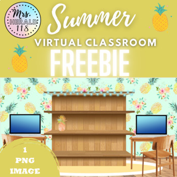 Preview of Freebie Summer Virtual Classroom for Bitmoji™ and Google Slides™