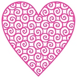 [Freebie] Swirly Hearts Clip Art