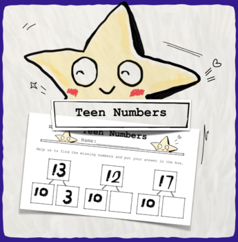 Preview of Freebie Teen numbers 11-20 (Free Fun Mathematics)