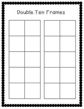 Freebie Ten Frame Work Mats Set by Maxine Math | TPT