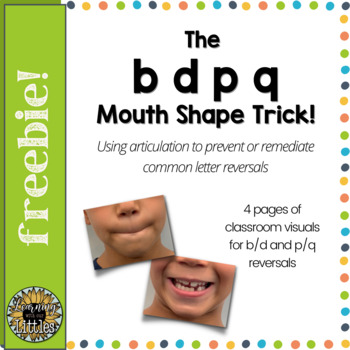 Preview of Freebie! The bdpq Mouth Shape Trick for common letter reversal correction (SOR)