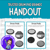 Freebie Trusted Drum Pad Music Handout