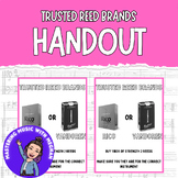 Freebie Trusted Reed Brands Music Handout