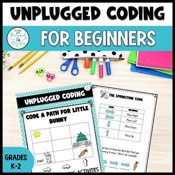 Preview of Freebie Unplugged Coding Activities for Grades K to 2:  Using Directional Arrows