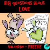 Freebie Valentine BIG questions about LOVE |  Digital Activities