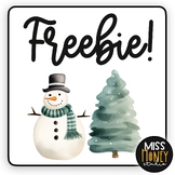 Freebie! Watercolor Christmas Elements Clipart Set