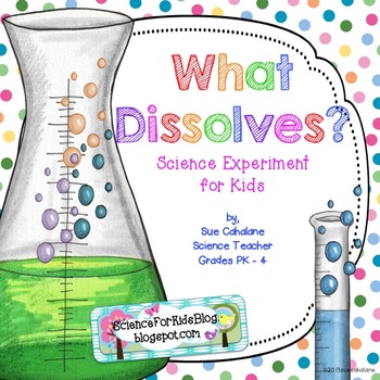 Preview of Freebie! What Dissolves? Science Experiment for Kids