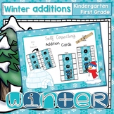 ~Winter Flipcard Math Additions~  Self Correcting