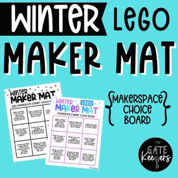 Preview of Winter Makerspace Lego Choice Board