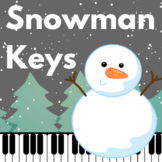 Freebie! Winter Music Game: Snowman Keys