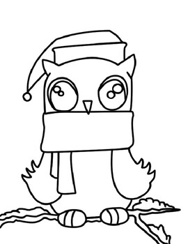 Freebie Winter Themed Coloring Pages by Mr Browns Creative Corner