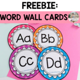 Free Word Wall Alphabet Letters | Polka Dot Themed