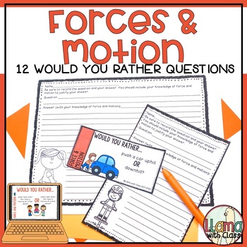 Preview of Forces and Motion Would you Rather Questions Free