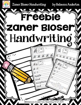make writing sheet using zaner bloser manuscript