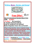 Freebie for "Writing, Music, Stories, and Songs"