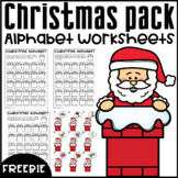 Freebie of Christmas Alphabet Worksheets