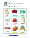 Freebies Phonics short a sound, Distance Learning