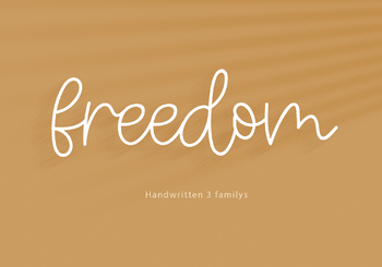 Preview of Freedom | 3 family font