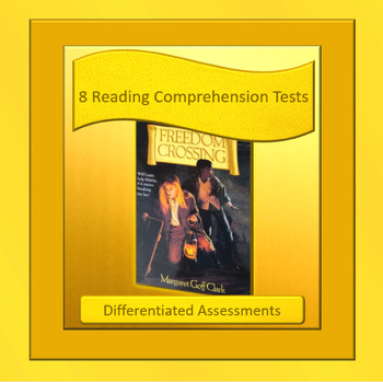 Preview of Freedom Crossing Reading Comprehension Tests ~ Whole Book