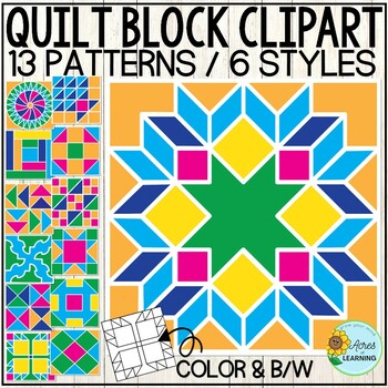 Preview of Freedom Quilt Clipart | Historical Quilt Blocks