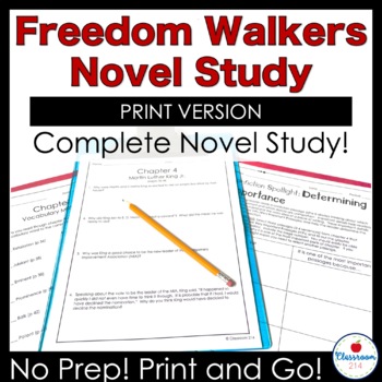 Preview of Freedom Walkers (R. Freedman) Novel Study