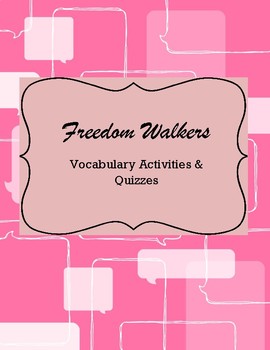 Preview of Freedom Walkers Vocabulary