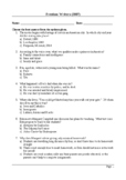 Freedom Writers - 50 Question Multiple Choice Quiz / Assessment