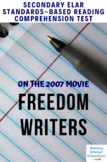 Freedom Writers Movie Film Questions and Project Lesson Plan