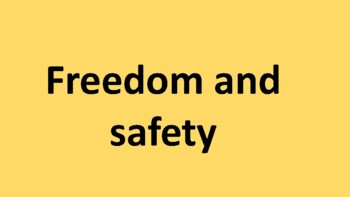 Preview of Freedom and safety