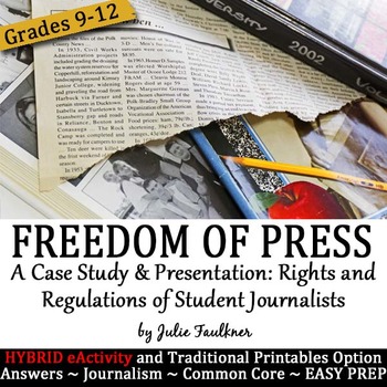 Preview of Journalism Activity, Freedom of Press for Student Journalists, Digital & Print