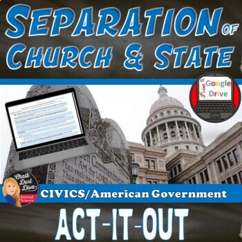 Preview of Freedom of Religion First Amendment Separation of Church & State - ACT-IT-OUT