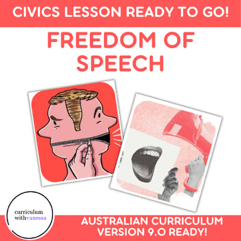 Preview of Freedom of Speech CIVICS LESSON - Democracy and Rights in Australia