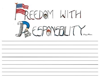 Preview of Freedom with Responsibility Worksheet