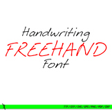 Freehand font, handwritten font, ttf, otf, eps, png, dxf, 