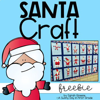 Santa Craft Freebie by A Sunny Day in First Grade | TPT