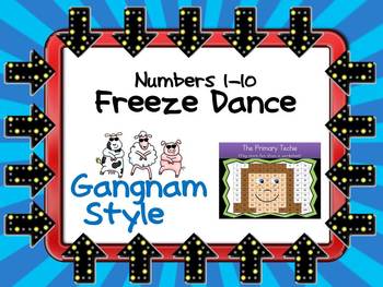 Preview of Freeze Dance Numbers 1-10  - Gangnam Style