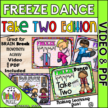 Preview of Freeze Dance (Take 2 Edition) Music Video & PDF | Distance Learning