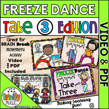 Preview of Freeze Dance (Take 3 Edition) Music Video & PDF | Distance Learning