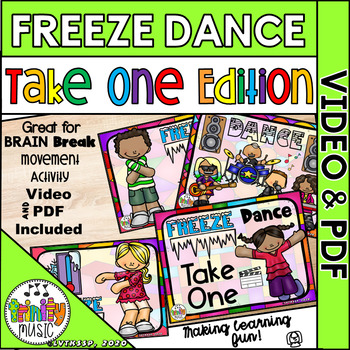 Preview of Freeze Dance (Take 1 Edition) Music Video & PDF | Distance Learning