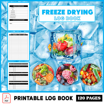 Preview of Freeze Drying Log| Freeze Dryer Homesteader| Digital Download