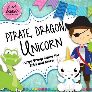 Preview of Freeze Game - Pirate Dragon Unicorn Freeze - Interactive Movement and Printables