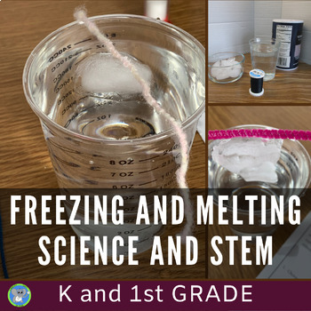Preview of Freezing And Melting Ice Science And STEM | Winter Activities | Grade K 1