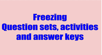 Preview of Freezing - Questions, Post-reading activities and Answer Key
