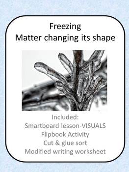 Preview of Freezing Science Lesson for Special Education