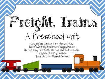 Preview of Freight Trains: A Preschool Unit of Basic Concepts and Language Activities