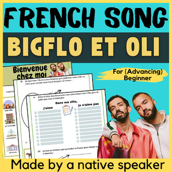 Preview of French Song Activities with Big FLo & OLi Listening | Francophone Music